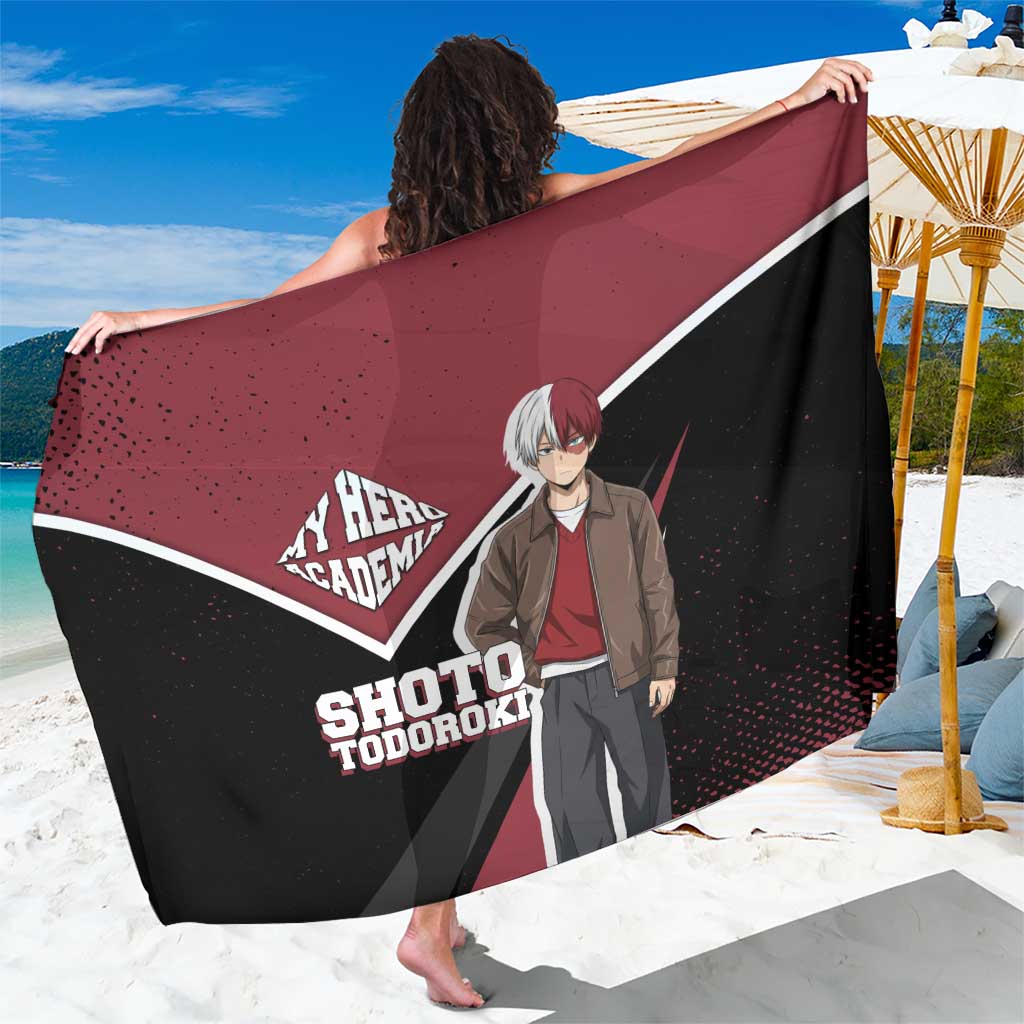 Shoto Todoroki My Hero Academia Sarong Anime Grunge Splatter Graphic Style