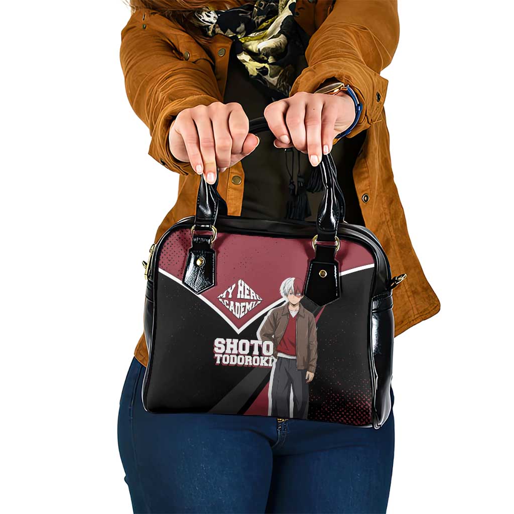 Shoto Todoroki My Hero Academia Shoulder Handbag Anime Grunge Splatter Graphic Style