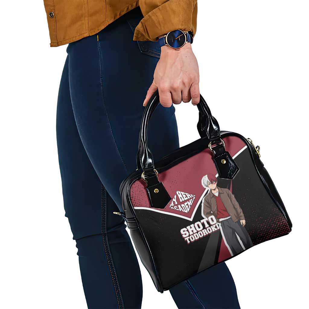 Shoto Todoroki My Hero Academia Shoulder Handbag Anime Grunge Splatter Graphic Style