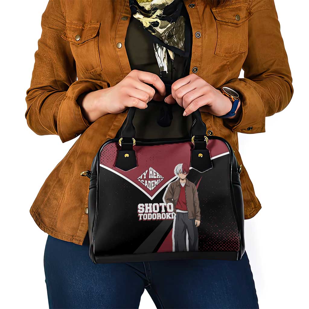 Shoto Todoroki My Hero Academia Shoulder Handbag Anime Grunge Splatter Graphic Style