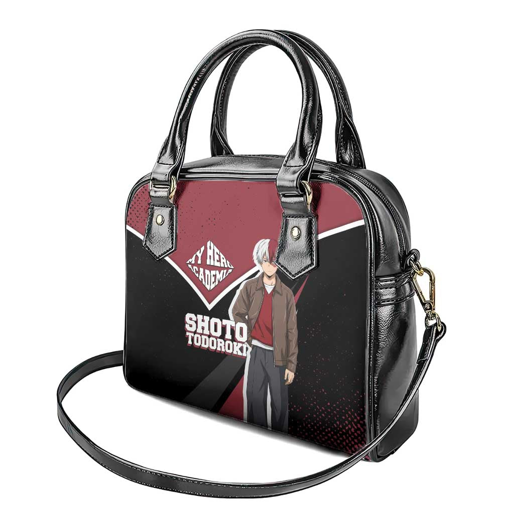 Shoto Todoroki My Hero Academia Shoulder Handbag Anime Grunge Splatter Graphic Style