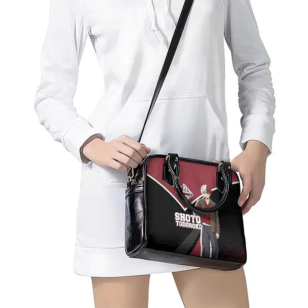 Shoto Todoroki My Hero Academia Shoulder Handbag Anime Grunge Splatter Graphic Style