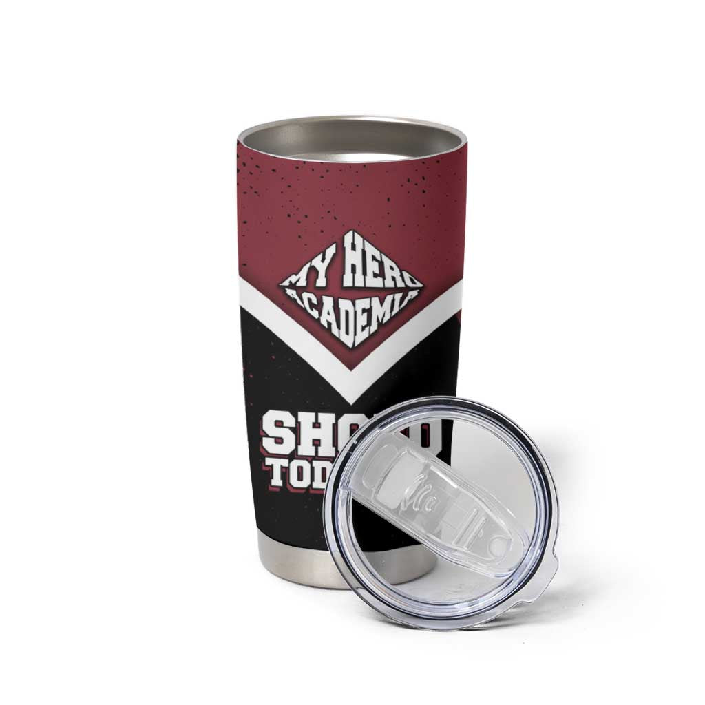 Shoto Todoroki My Hero Academia Tumbler Cup Anime Grunge Splatter Graphic Style
