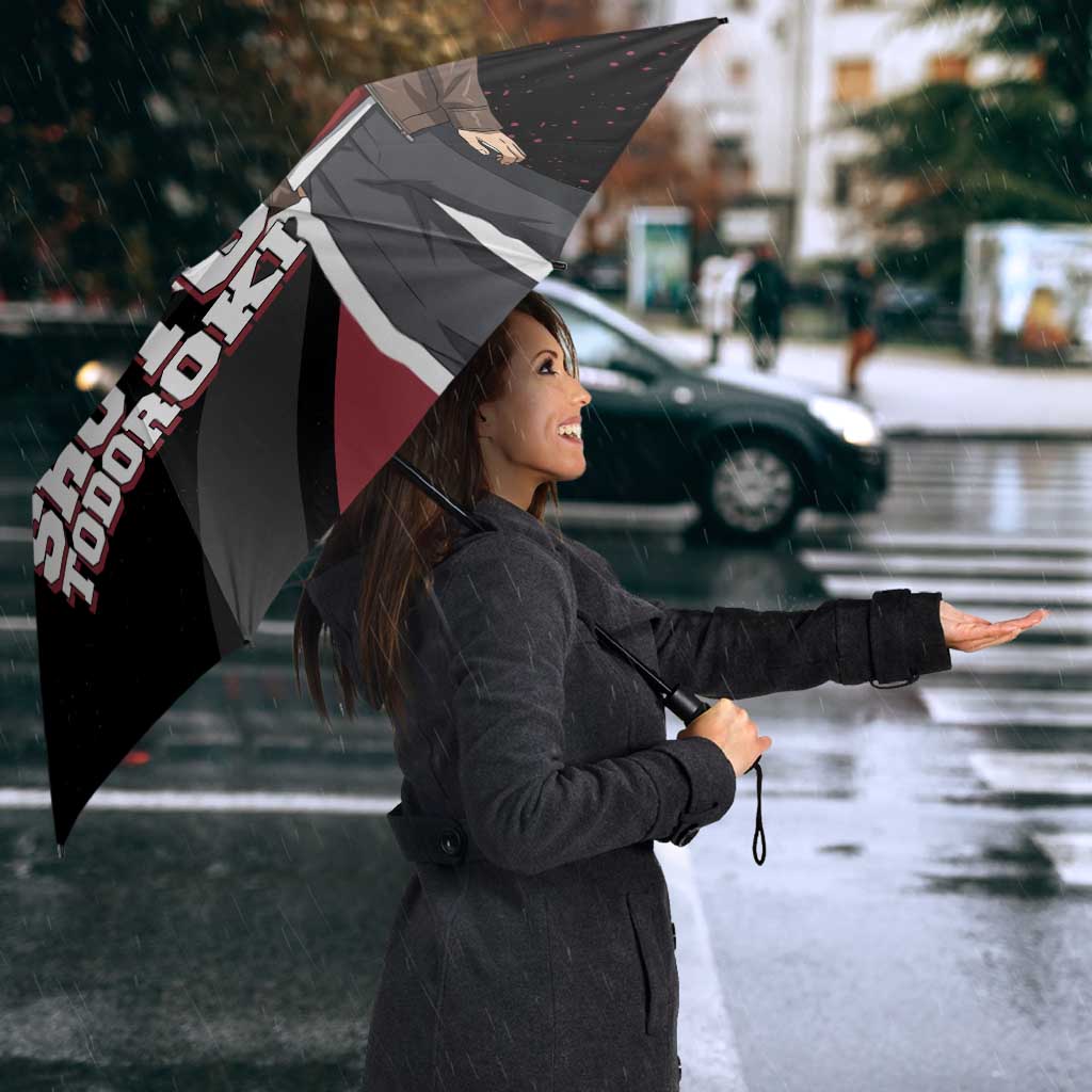 Shoto Todoroki My Hero Academia Umbrella Anime Grunge Splatter Graphic Style