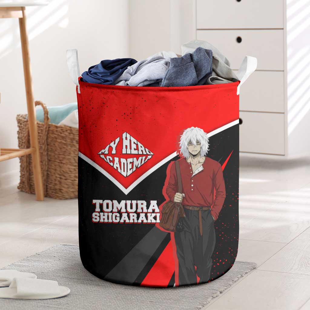 Tomura Shigaraki My Hero Academia Laundry Basket Anime Grunge Splatter Graphic Style