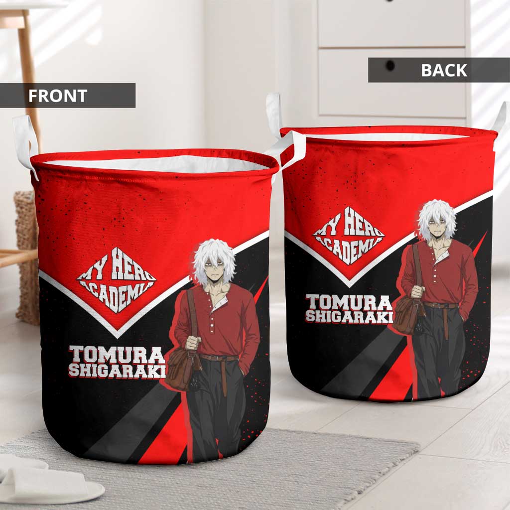 Tomura Shigaraki My Hero Academia Laundry Basket Anime Grunge Splatter Graphic Style