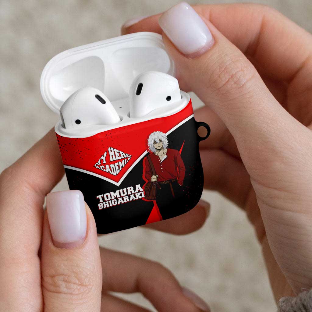 Tomura Shigaraki My Hero Academia AirPods Case Anime Grunge Splatter Graphic Style