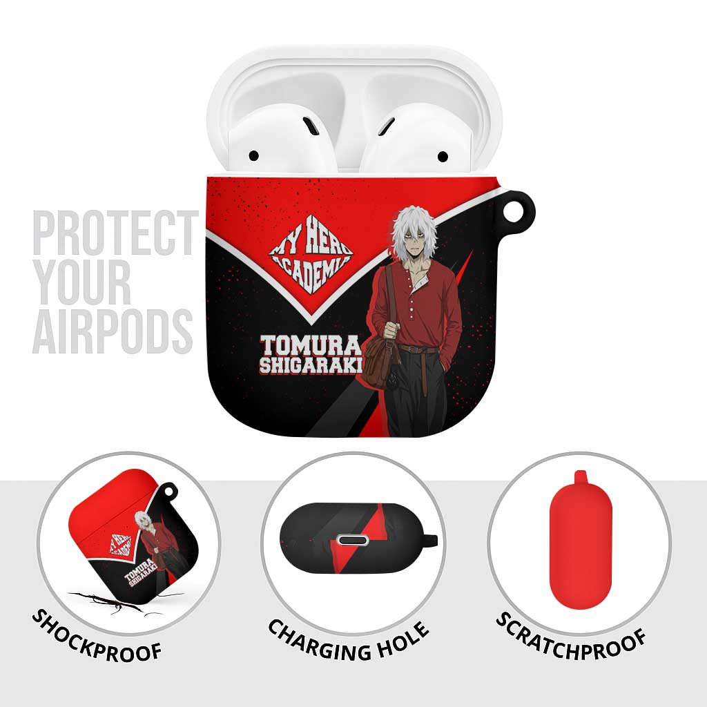 Tomura Shigaraki My Hero Academia AirPods Case Anime Grunge Splatter Graphic Style