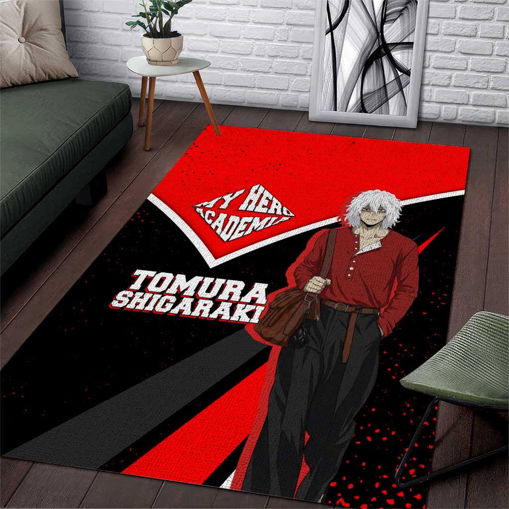 Tomura Shigaraki My Hero Academia Area Rug Anime Grunge Splatter Graphic Style