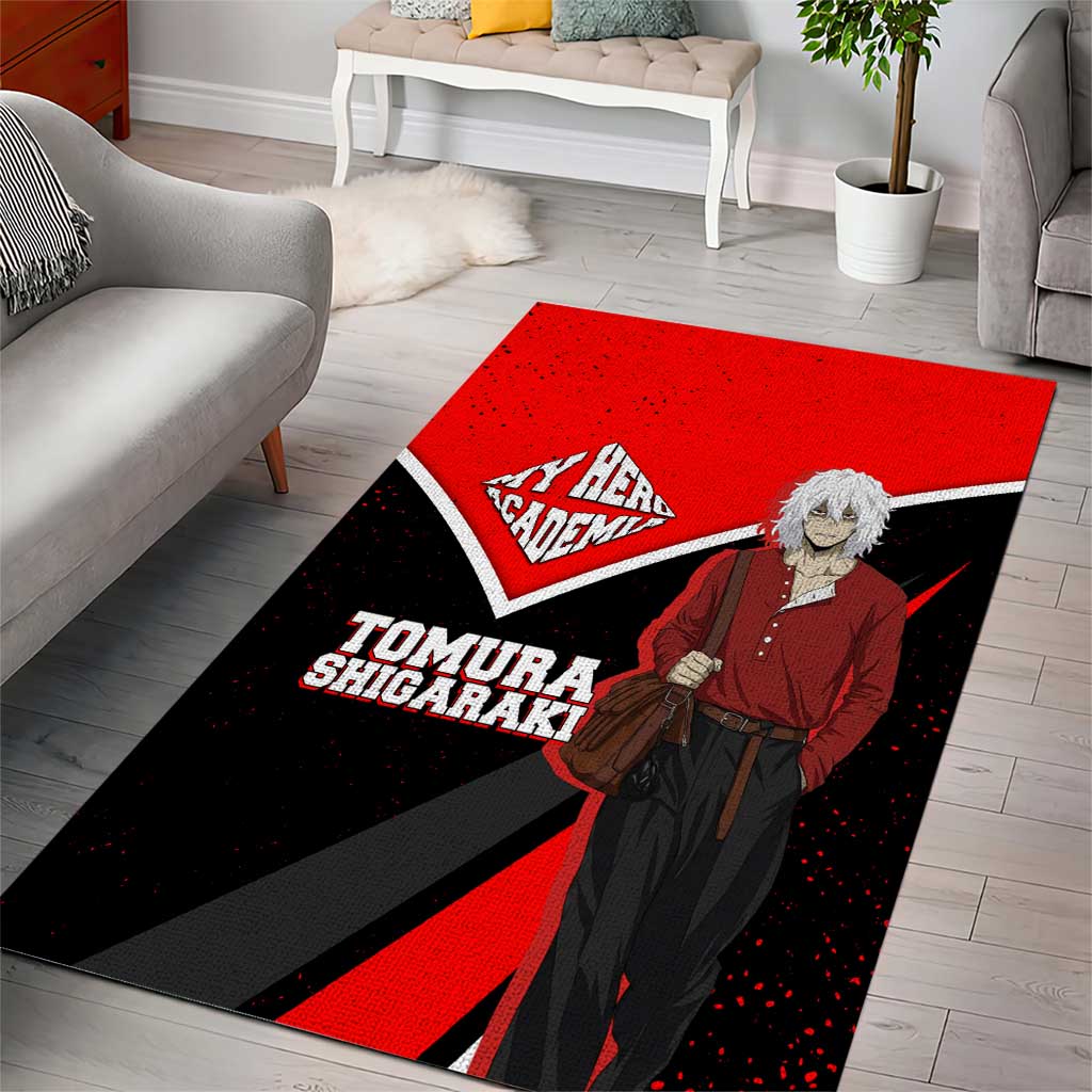 Tomura Shigaraki My Hero Academia Area Rug Anime Grunge Splatter Graphic Style