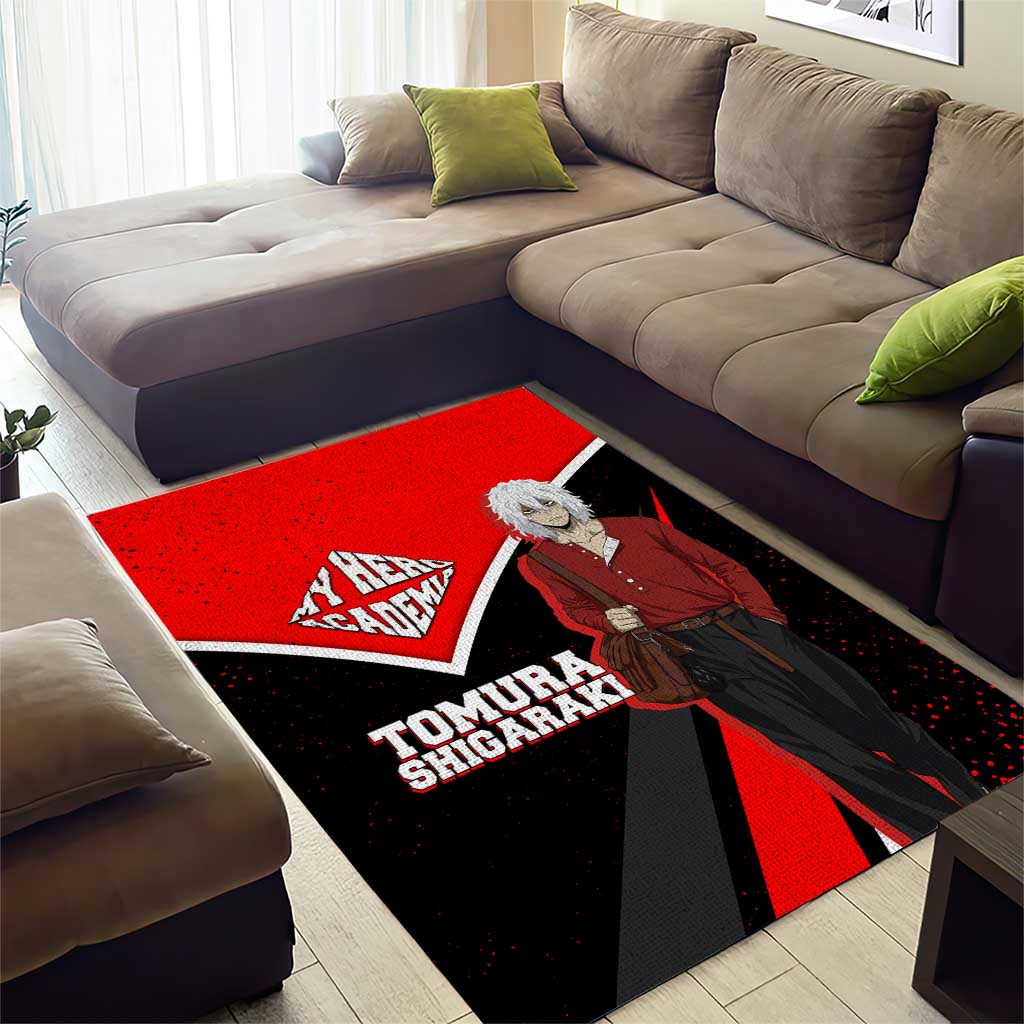 Tomura Shigaraki My Hero Academia Area Rug Anime Grunge Splatter Graphic Style