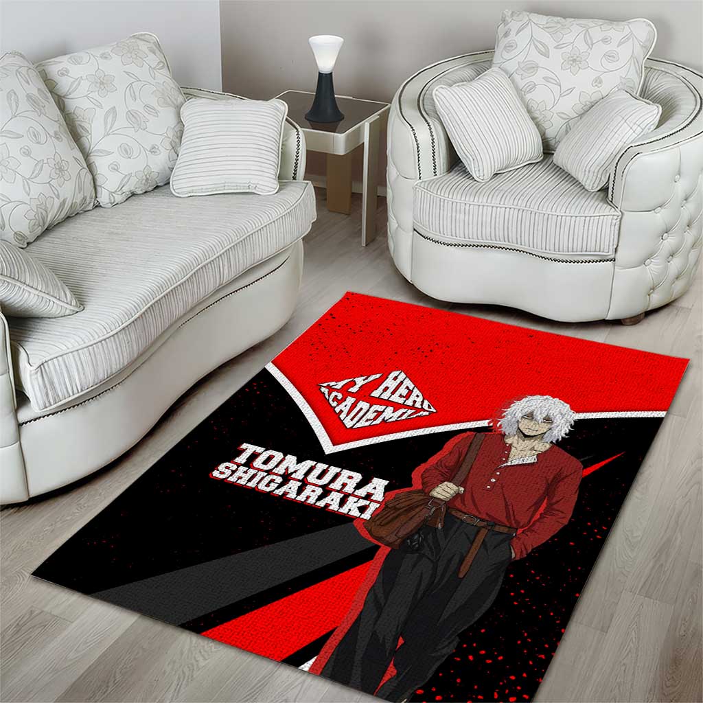Tomura Shigaraki My Hero Academia Area Rug Anime Grunge Splatter Graphic Style