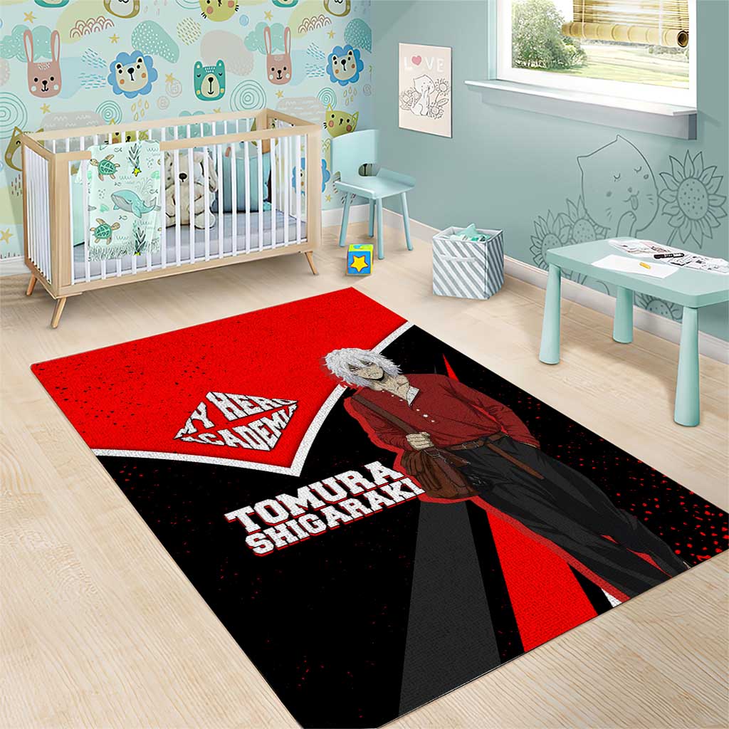 Tomura Shigaraki My Hero Academia Area Rug Anime Grunge Splatter Graphic Style