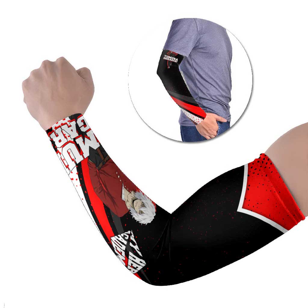 Tomura Shigaraki My Hero Academia Arm Sleeves Anime Grunge Splatter Graphic Style