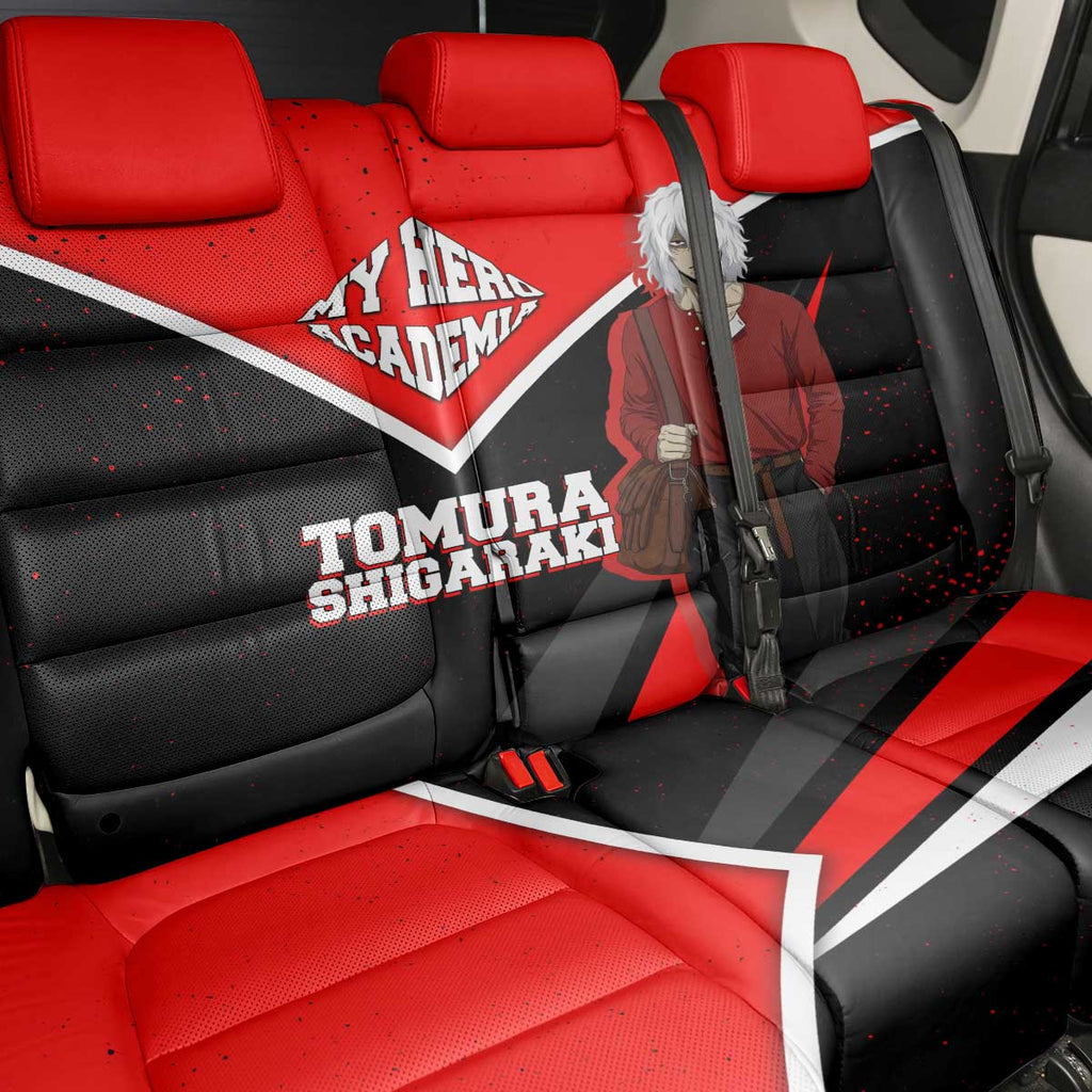 Tomura Shigaraki My Hero Academia Back Car Seat Cover Anime Grunge Splatter Graphic Style