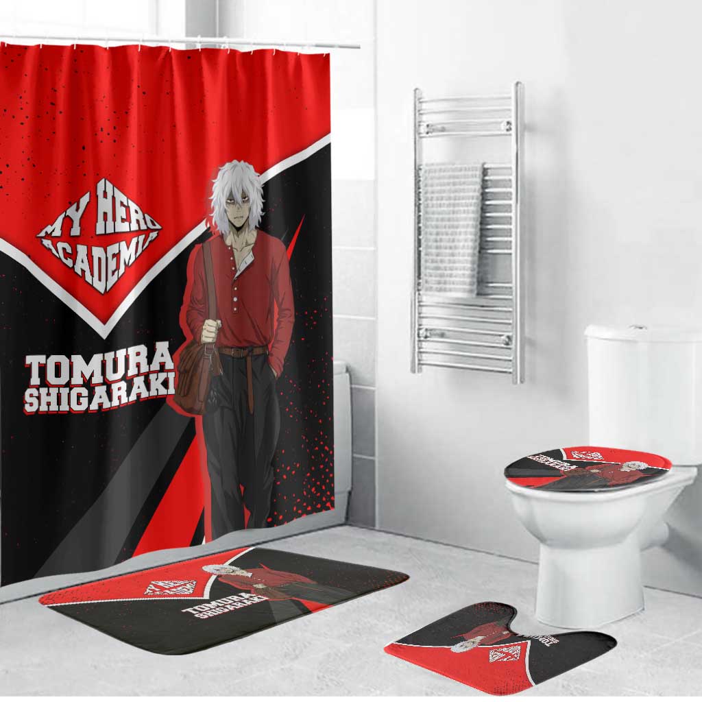 Tomura Shigaraki My Hero Academia Bathroom Set Anime Grunge Splatter Graphic Style