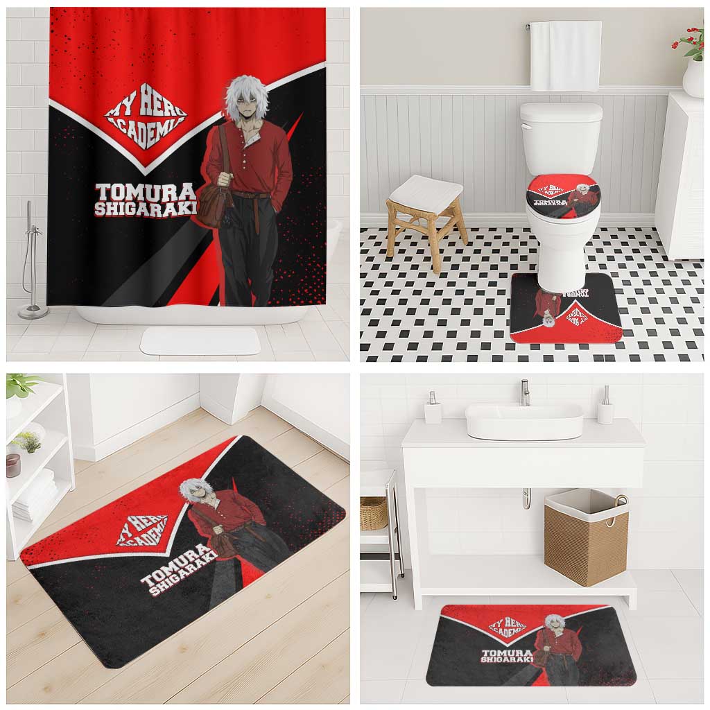 Tomura Shigaraki My Hero Academia Bathroom Set Anime Grunge Splatter Graphic Style