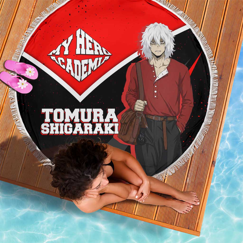 Tomura Shigaraki My Hero Academia Beach Blanket Anime Grunge Splatter Graphic Style