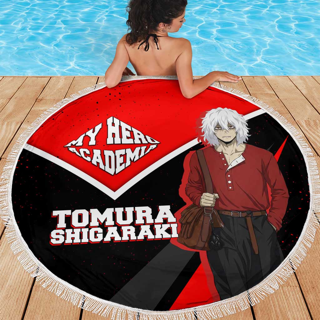 Tomura Shigaraki My Hero Academia Beach Blanket Anime Grunge Splatter Graphic Style