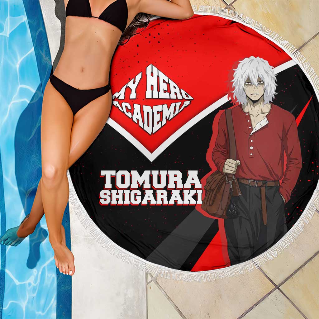 Tomura Shigaraki My Hero Academia Beach Blanket Anime Grunge Splatter Graphic Style