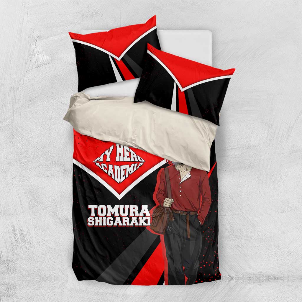 Tomura Shigaraki My Hero Academia Bedding Set Anime Grunge Splatter Graphic Style