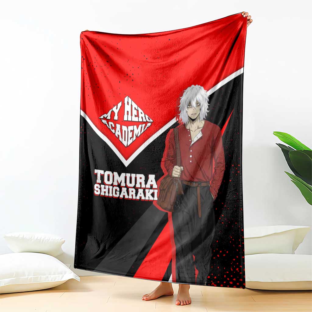 Tomura Shigaraki My Hero Academia Blanket Anime Grunge Splatter Graphic Style
