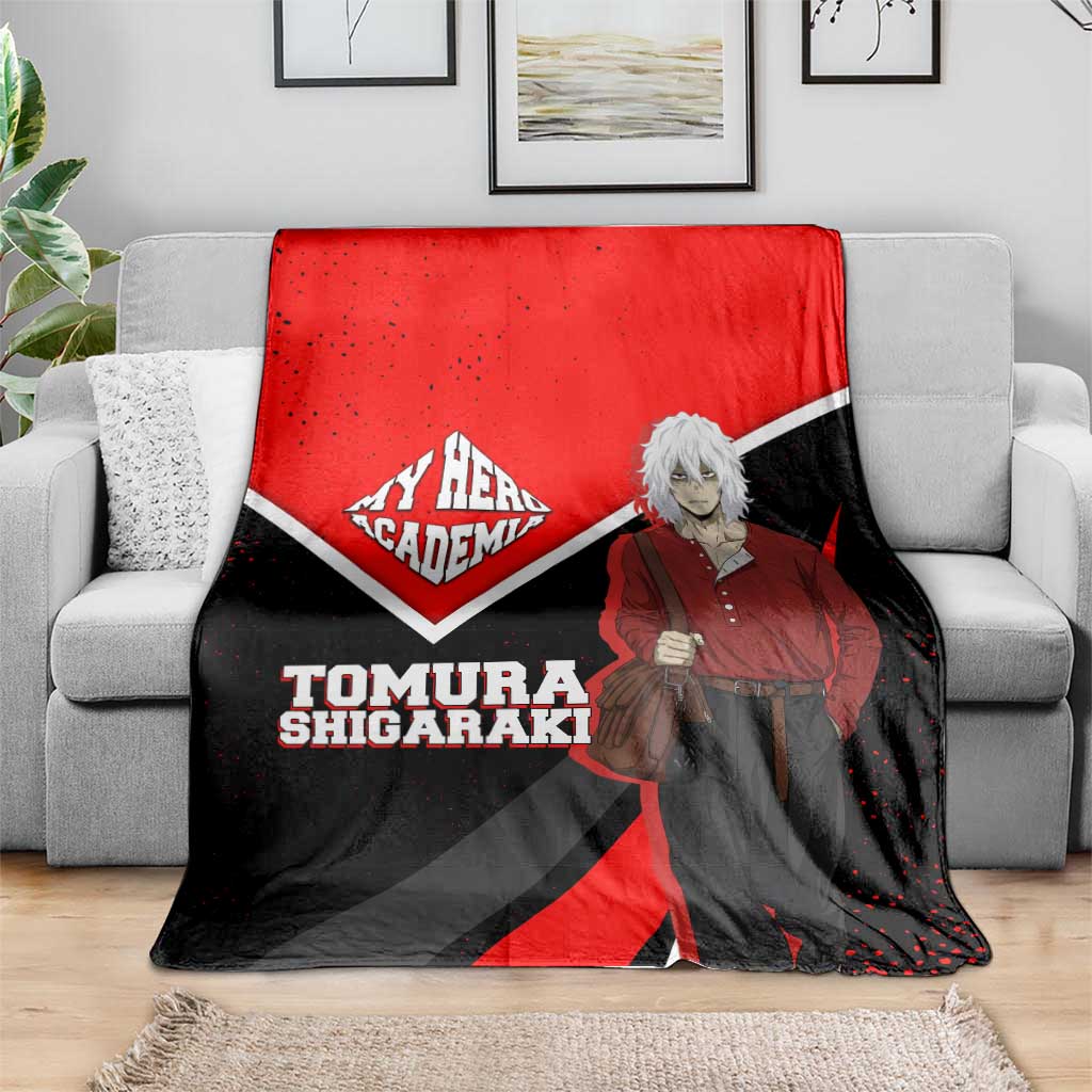 Tomura Shigaraki My Hero Academia Blanket Anime Grunge Splatter Graphic Style
