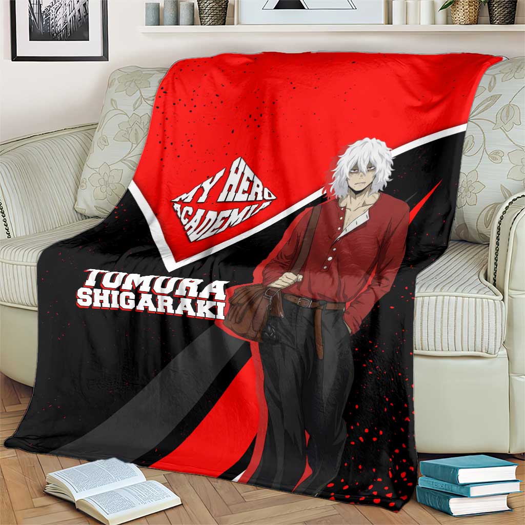 Tomura Shigaraki My Hero Academia Blanket Anime Grunge Splatter Graphic Style