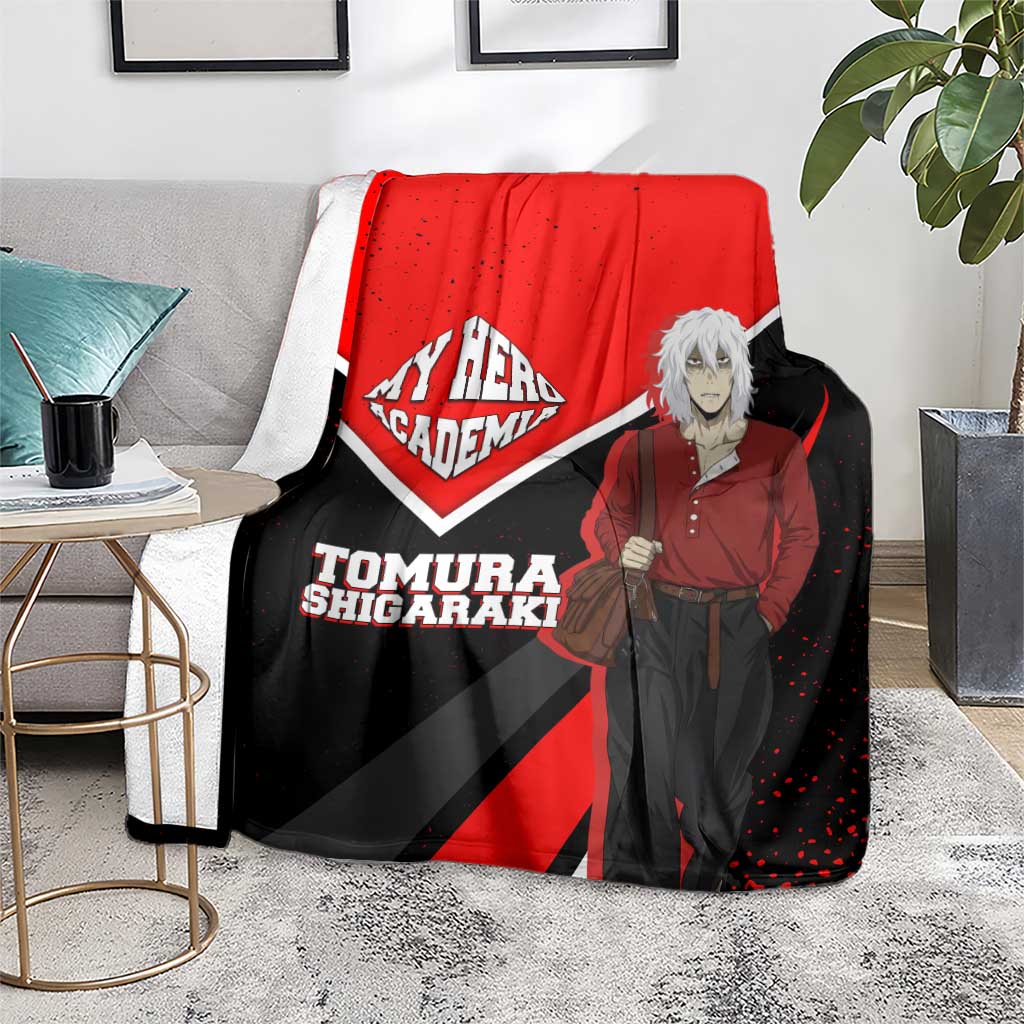 Tomura Shigaraki My Hero Academia Blanket Anime Grunge Splatter Graphic Style
