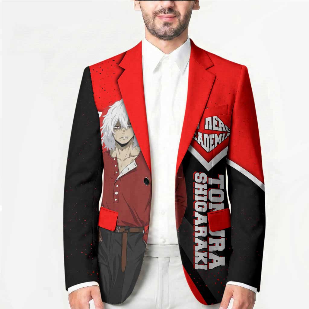 Tomura Shigaraki My Hero Academia Blazer Anime Grunge Splatter Graphic Style