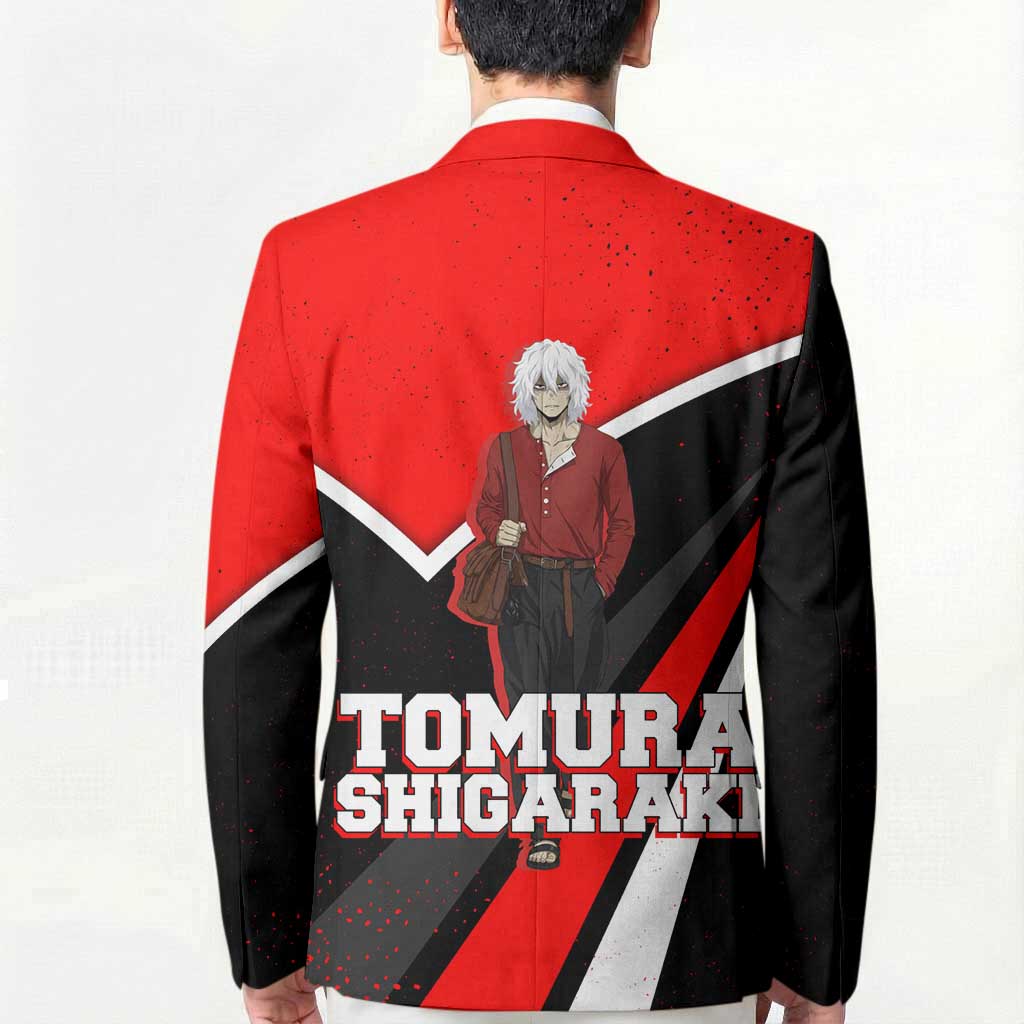 Tomura Shigaraki My Hero Academia Blazer Anime Grunge Splatter Graphic Style