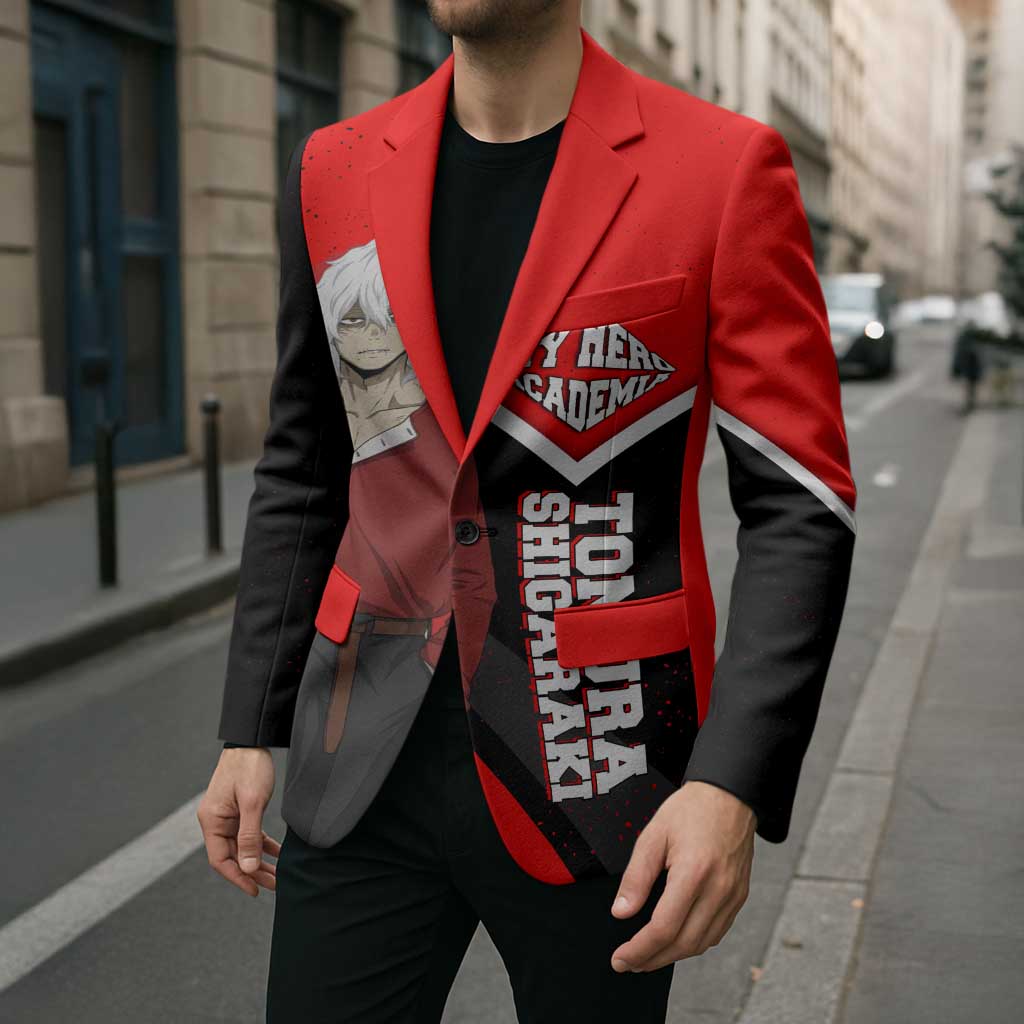 Tomura Shigaraki My Hero Academia Blazer Anime Grunge Splatter Graphic Style