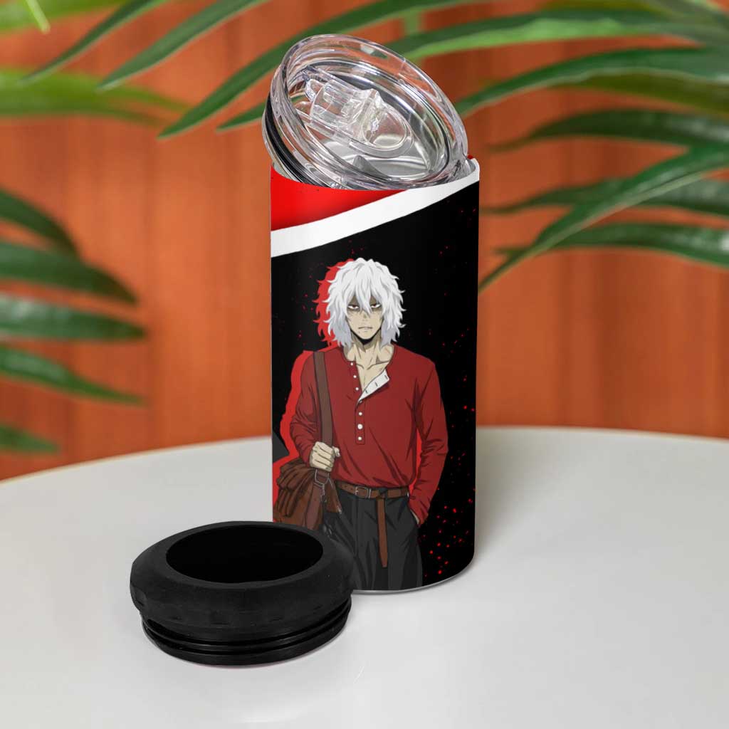 Tomura Shigaraki My Hero Academia 4 in 1 Can Cooler Tumbler Anime Grunge Splatter Graphic Style