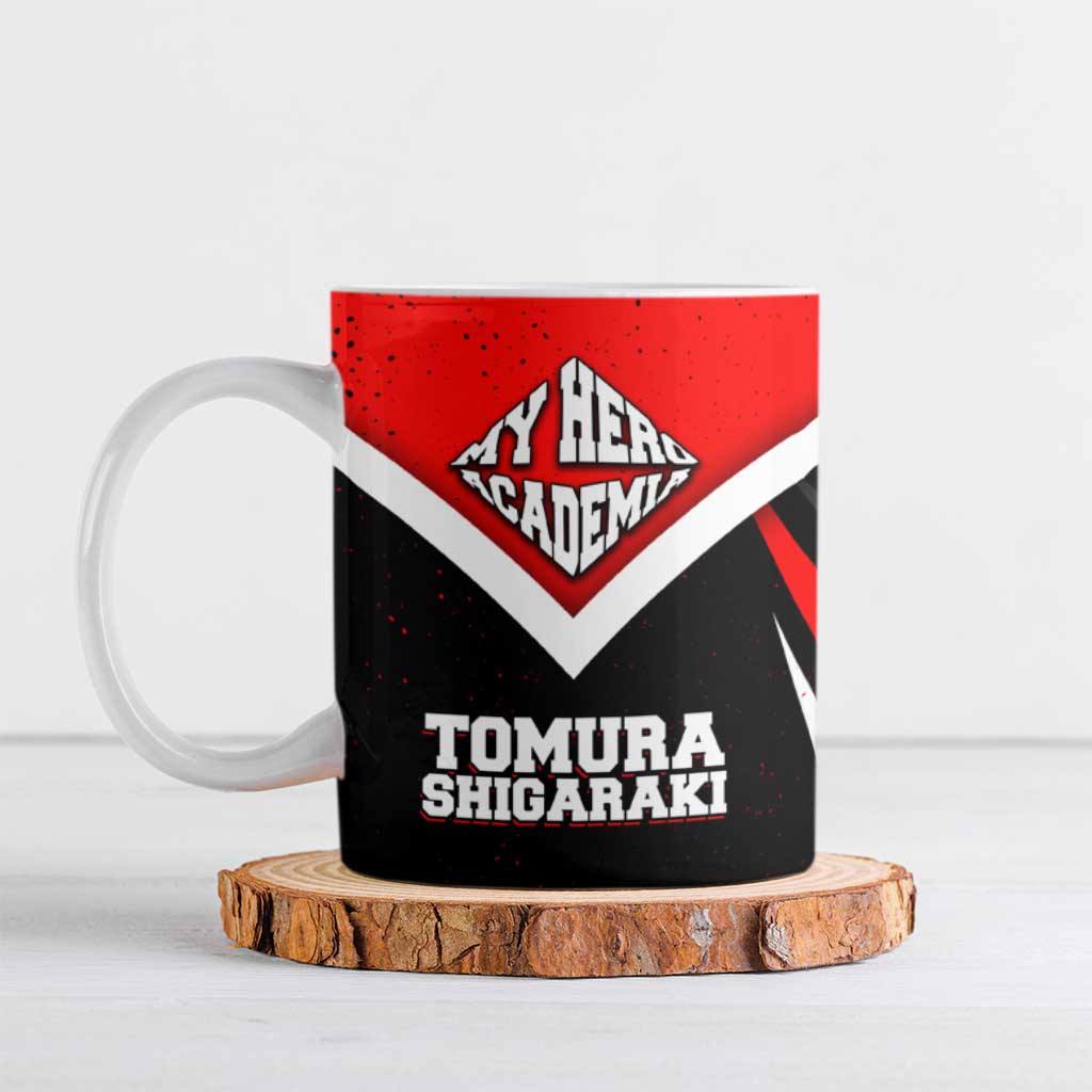 Tomura Shigaraki My Hero Academia Ceramic Mug Anime Grunge Splatter Graphic Style