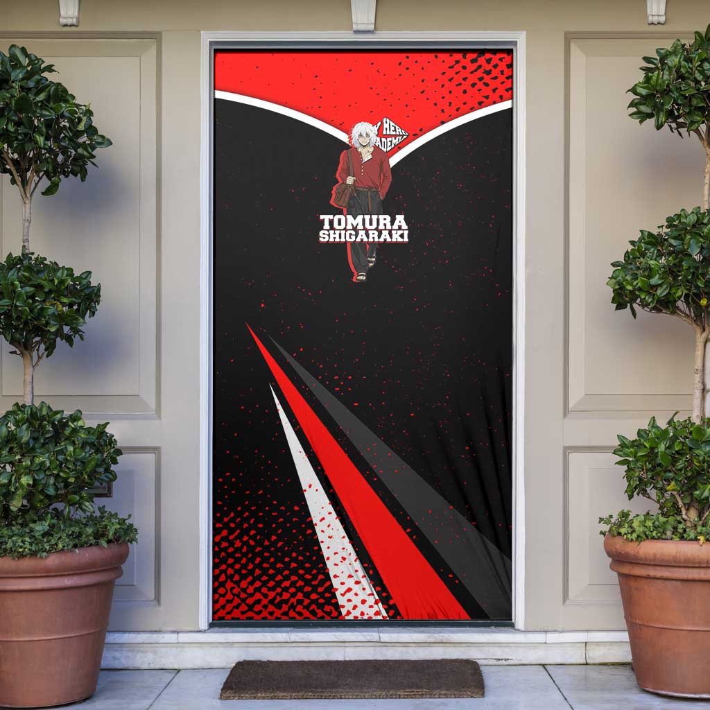 Tomura Shigaraki My Hero Academia Door Cover Anime Grunge Splatter Graphic Style