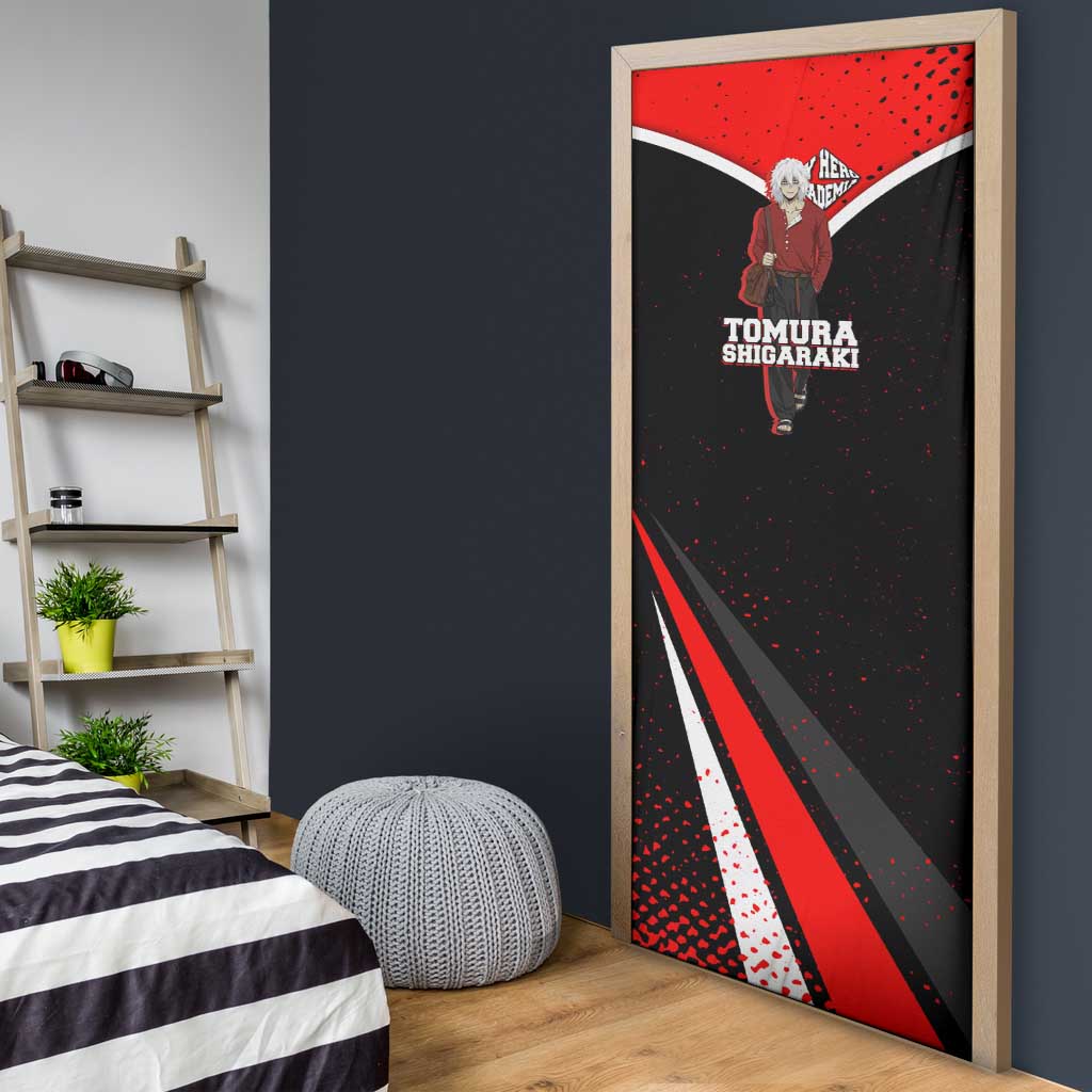 Tomura Shigaraki My Hero Academia Door Cover Anime Grunge Splatter Graphic Style