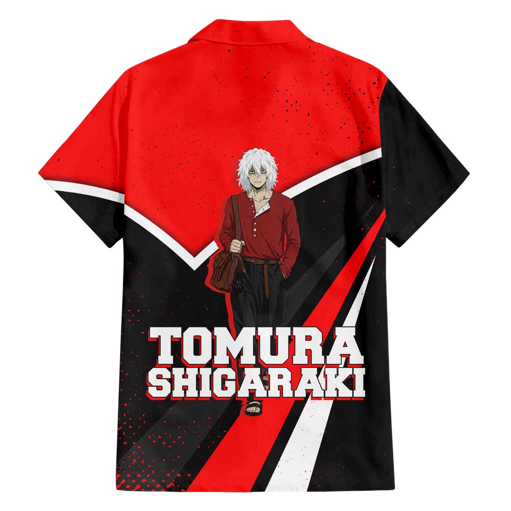 Tomura Shigaraki My Hero Academia Family Matching Puletasi and Hawaiian Shirt Anime Grunge Splatter Graphic Style