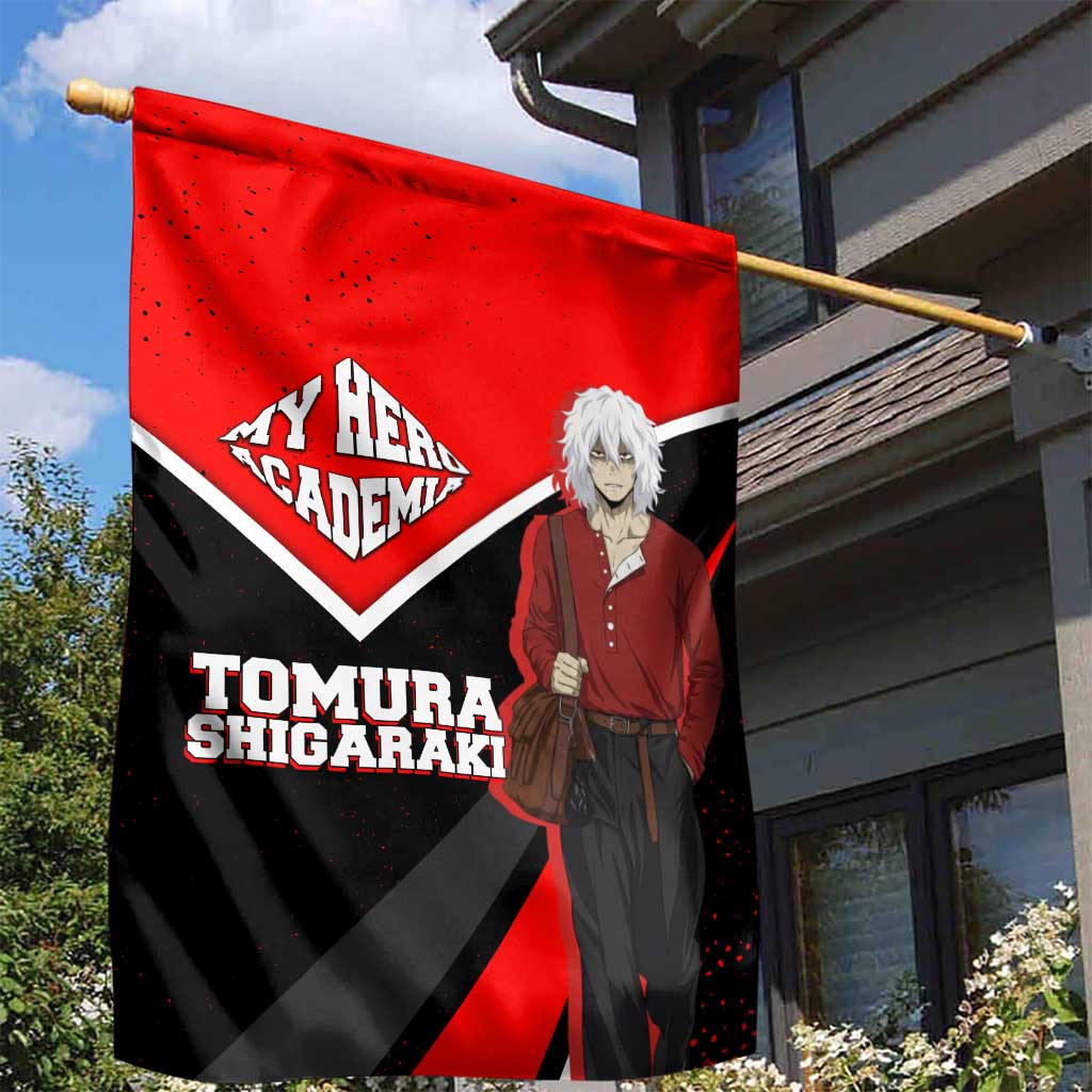 Tomura Shigaraki My Hero Academia Garden Flag Anime Grunge Splatter Graphic Style