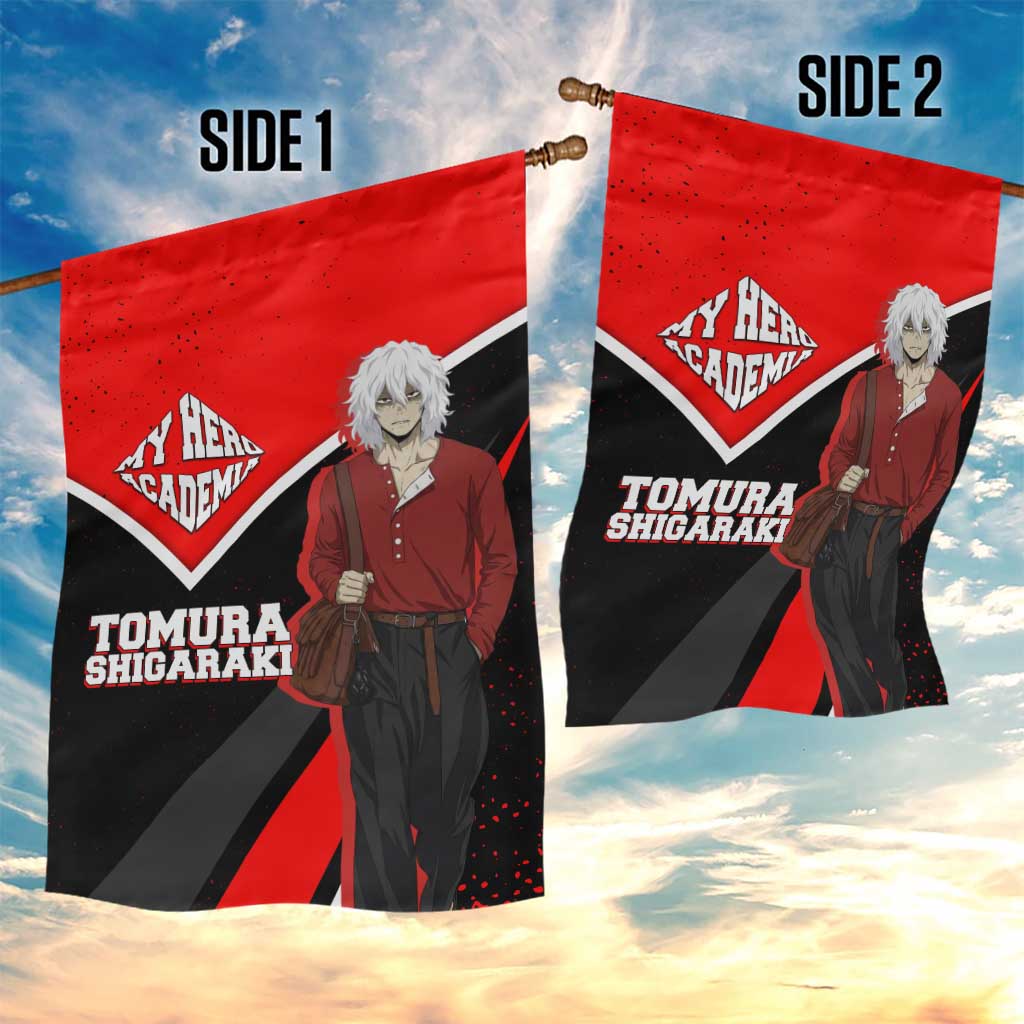 Tomura Shigaraki My Hero Academia Garden Flag Anime Grunge Splatter Graphic Style
