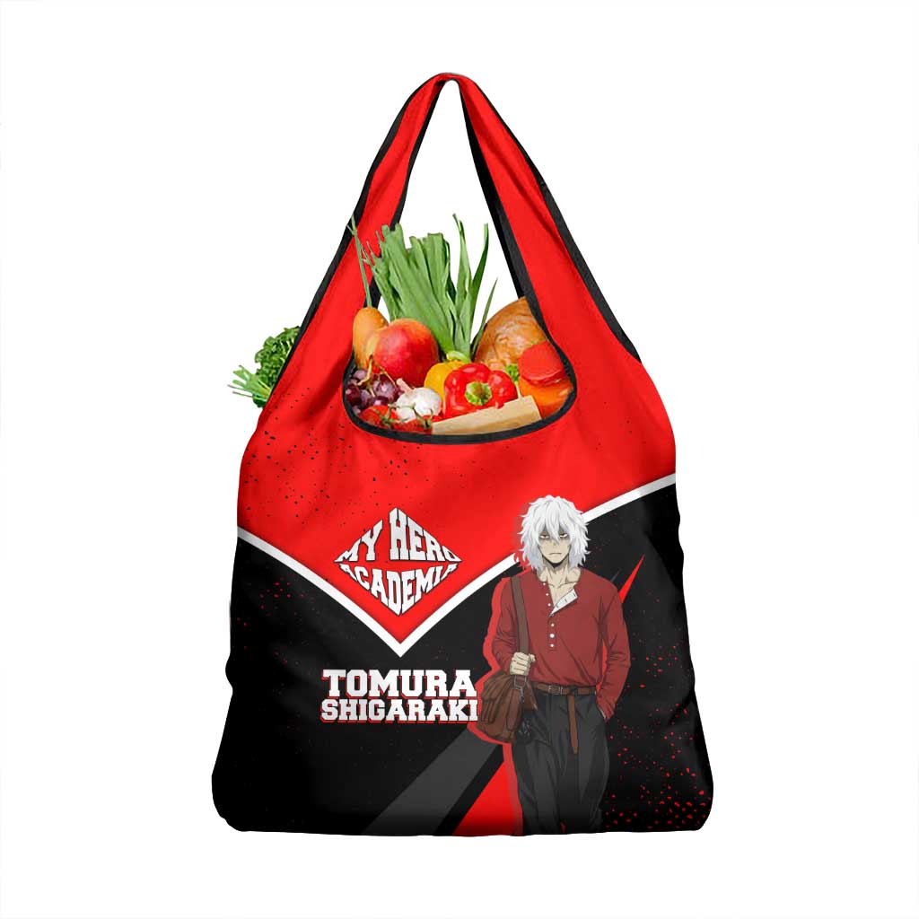 Tomura Shigaraki My Hero Academia Grocery Bag Anime Grunge Splatter Graphic Style