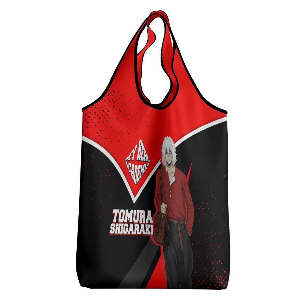 Tomura Shigaraki My Hero Academia Grocery Bag Anime Grunge Splatter Graphic Style