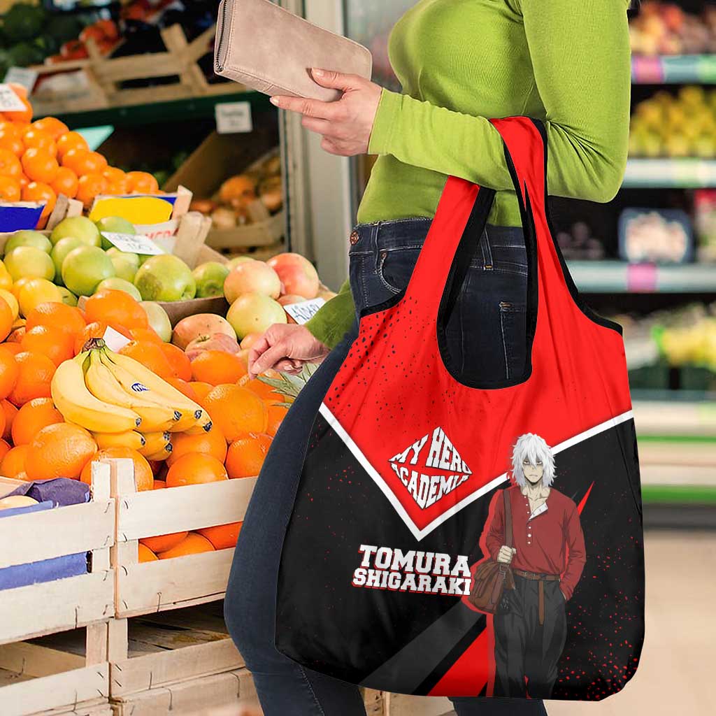 Tomura Shigaraki My Hero Academia Grocery Bag Anime Grunge Splatter Graphic Style