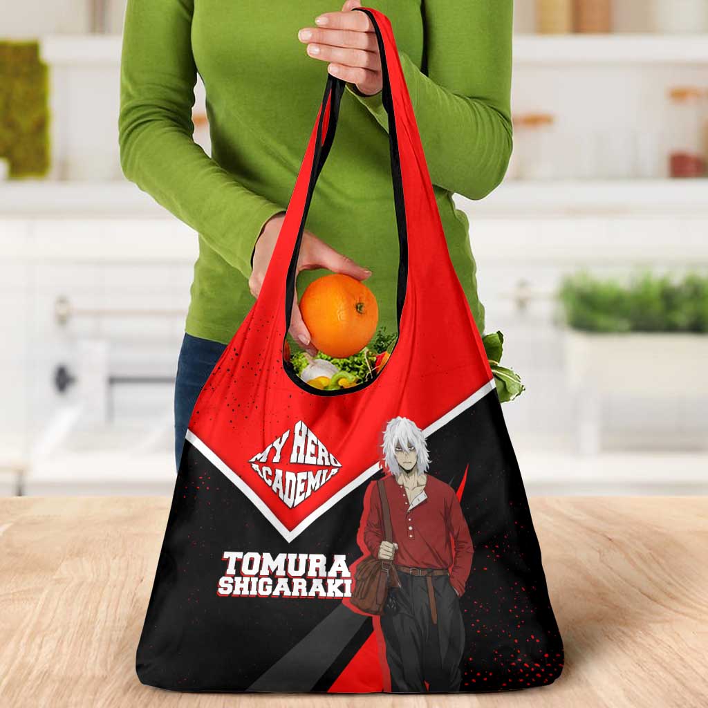 Tomura Shigaraki My Hero Academia Grocery Bag Anime Grunge Splatter Graphic Style