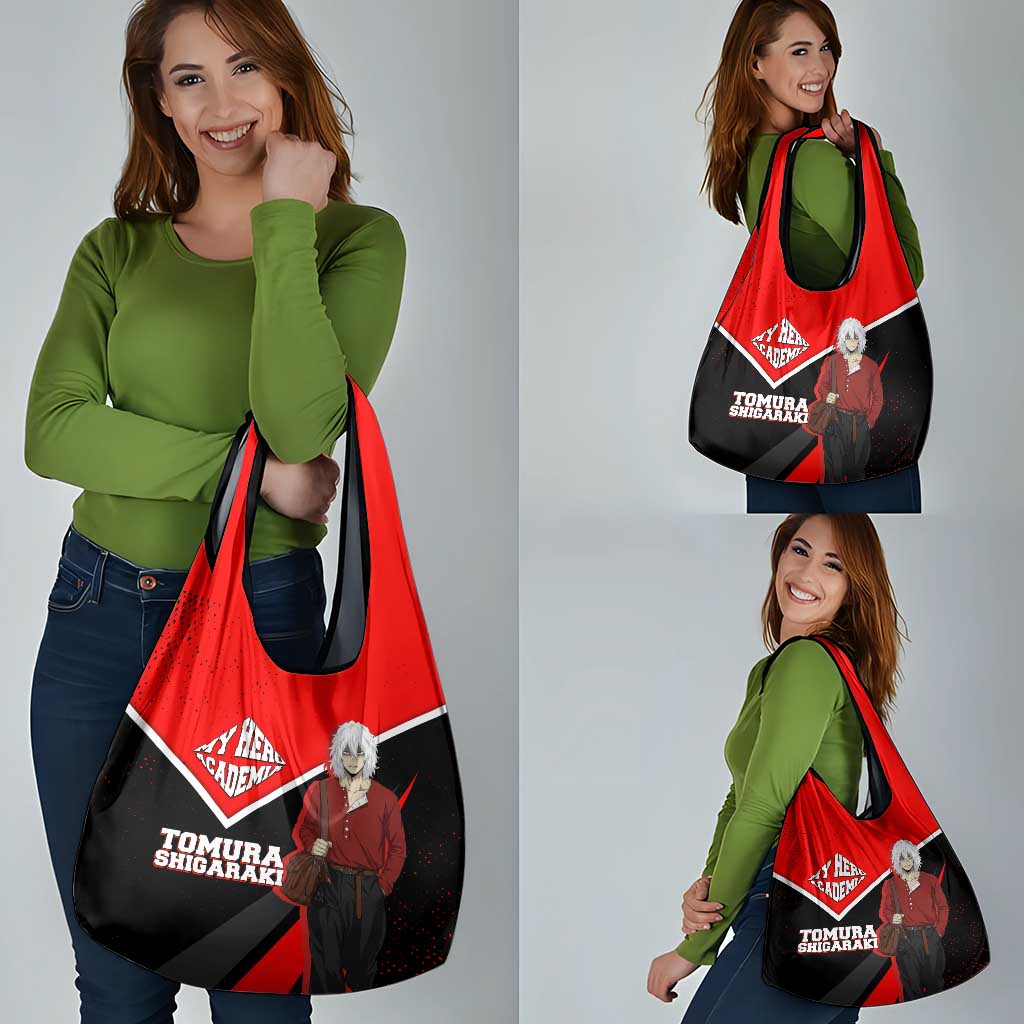 Tomura Shigaraki My Hero Academia Grocery Bag Anime Grunge Splatter Graphic Style