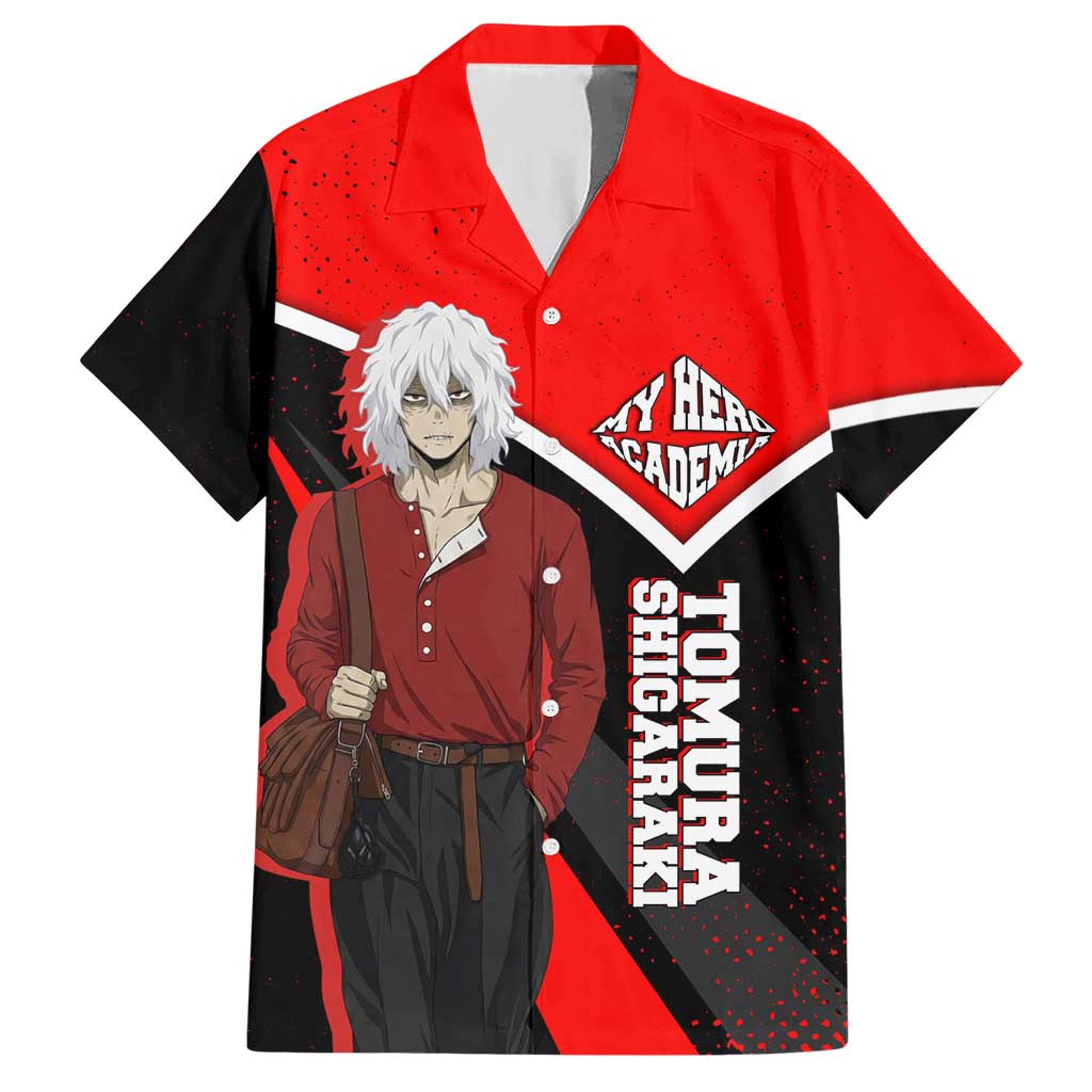 Tomura Shigaraki My Hero Academia Hawaiian Shirt Anime Grunge Splatter Graphic Style