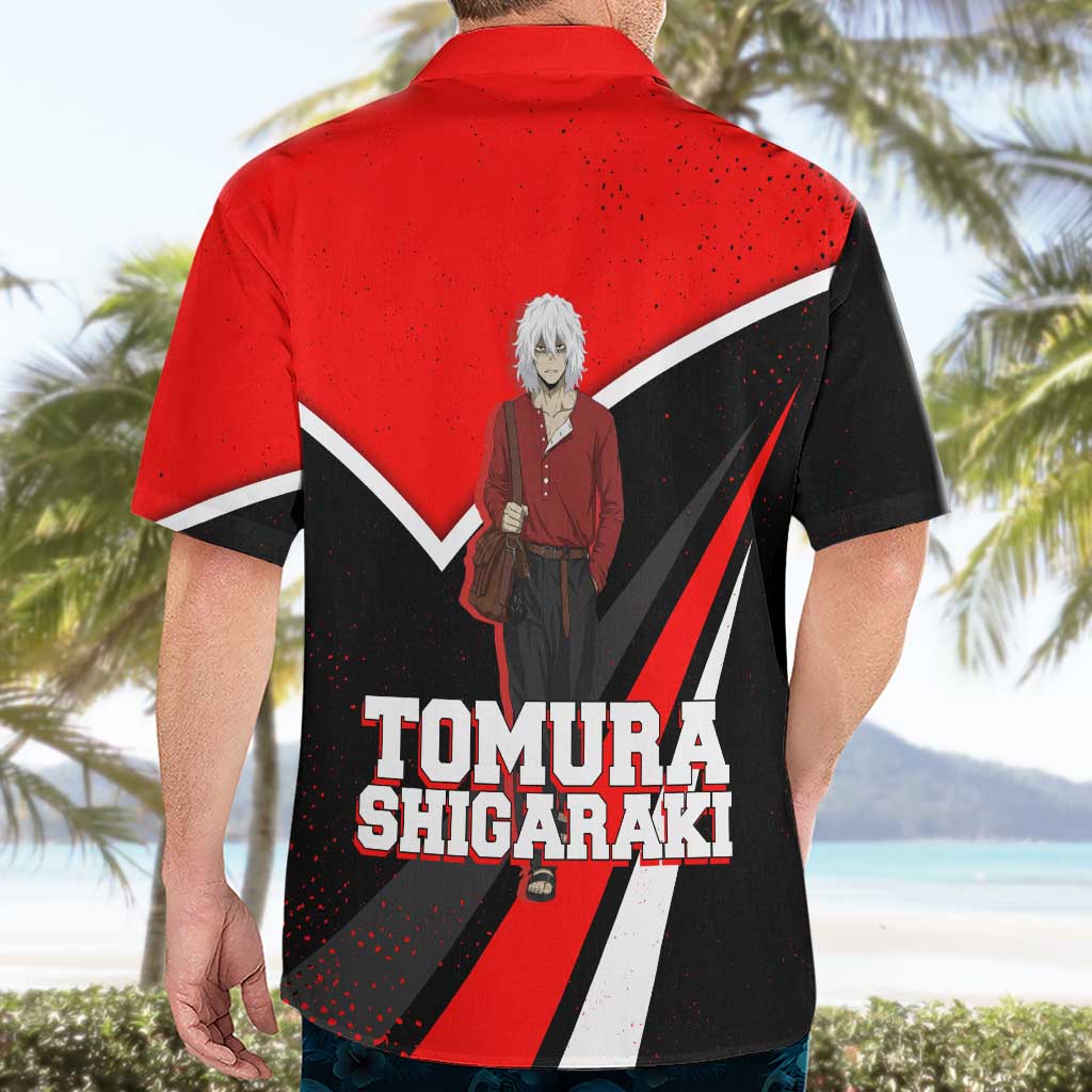 Tomura Shigaraki My Hero Academia Hawaiian Shirt Anime Grunge Splatter Graphic Style