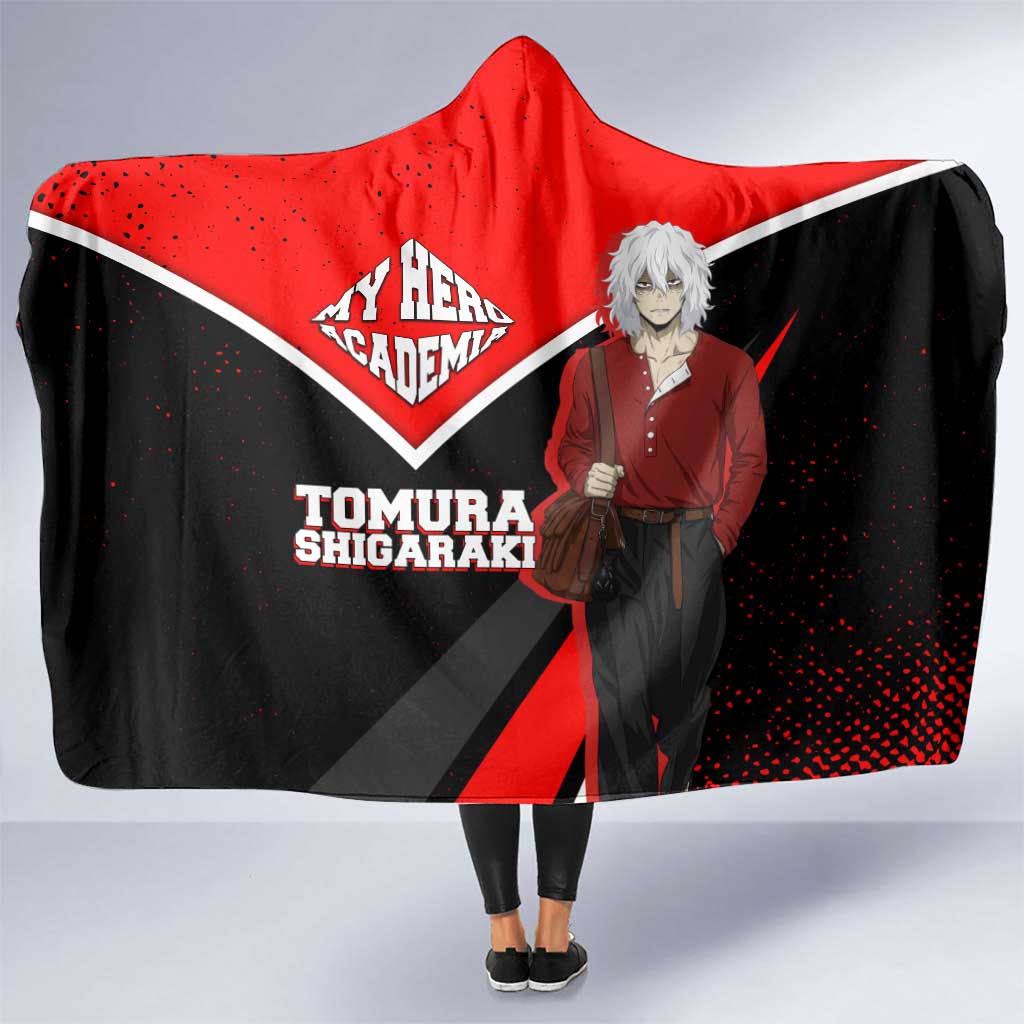 Tomura Shigaraki My Hero Academia Hooded Blanket Anime Grunge Splatter Graphic Style