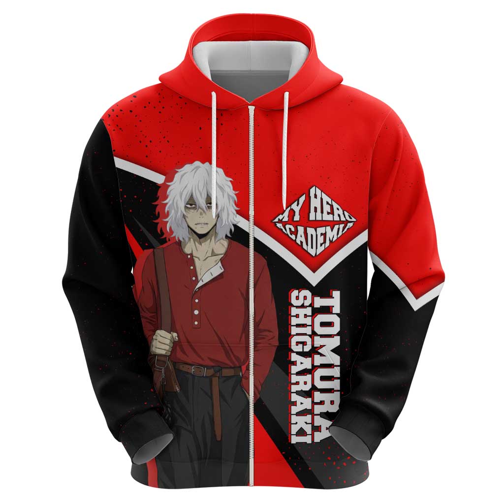 Tomura Shigaraki My Hero Academia Hoodie Anime Grunge Splatter Graphic Style