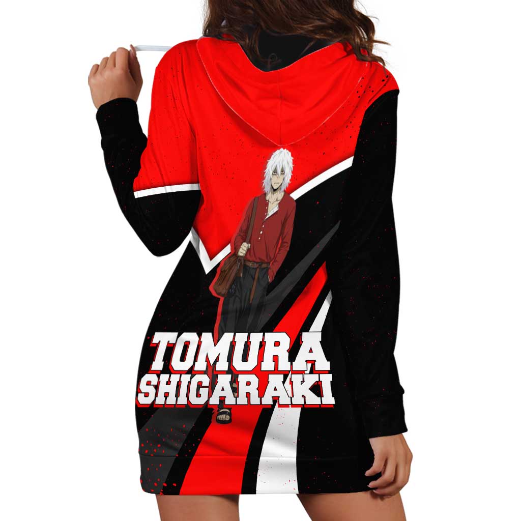 Tomura Shigaraki My Hero Academia Hoodie Dress Anime Grunge Splatter Graphic Style