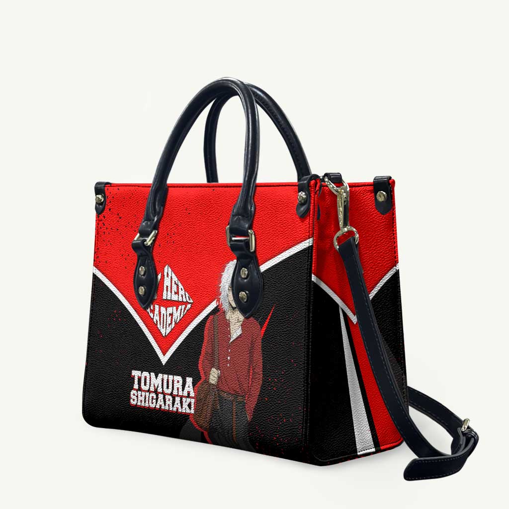 Tomura Shigaraki My Hero Academia Leather Bag Anime Grunge Splatter Graphic Style
